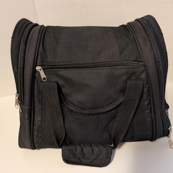 Bergan Pet Carrier black soft sided shoulder strap/ handles Quality construction - Picture 3 of 11